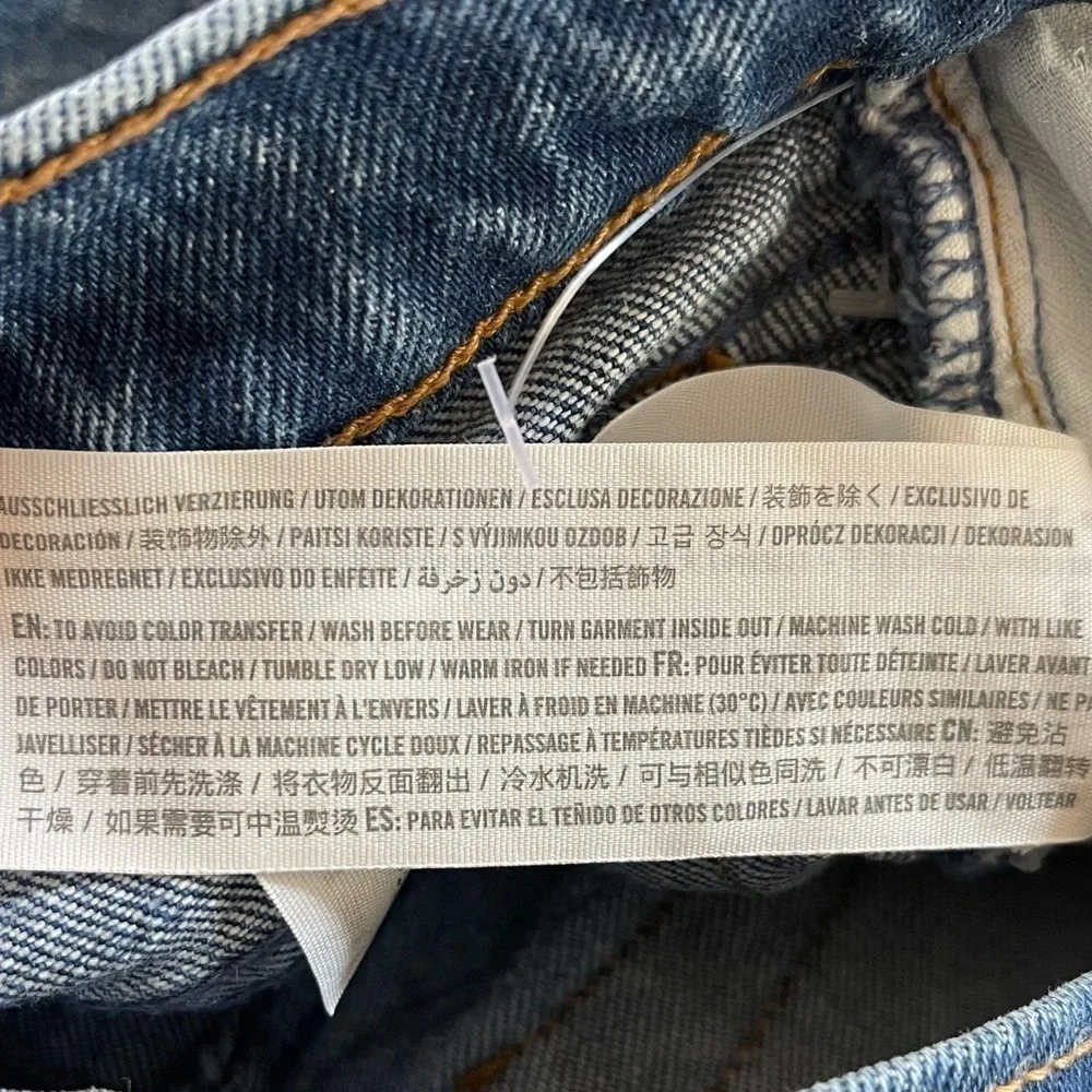 Abercrombie & Fitch Jeans The 90’s Straight Ultra High Rise Festival Y2K Blue 25